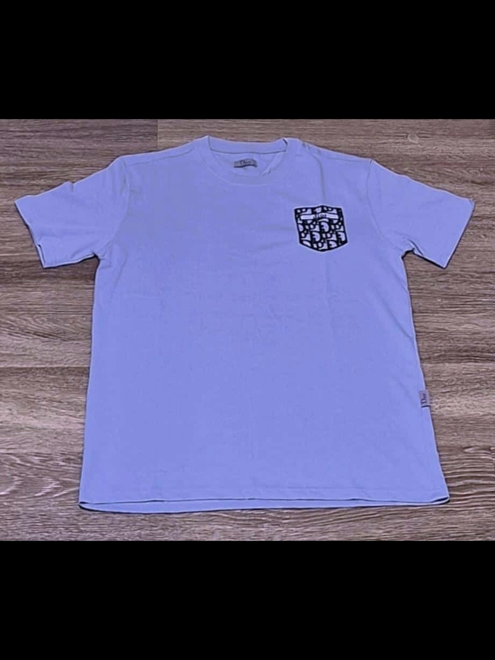 Dior Light Lilac Short-Sleeve Tee with Logo Pocket